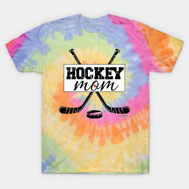 Hockey Mom T-Shirt by DizzySpells Designs